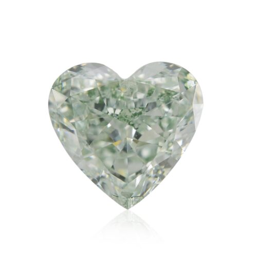 0.51ct Fancy Light Bluish Green SI1 Heart – Adorian Diamonds